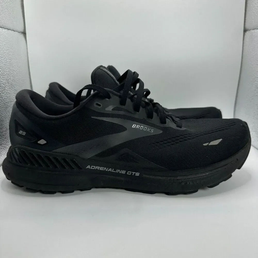 Brooks Adrenaline GTS 23 Shoes Mens Size 10.5 D Black Running Cushioned